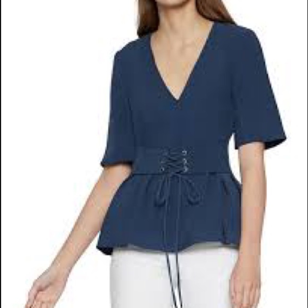 bcbgeneration Corset Front Boyfriend Shirt